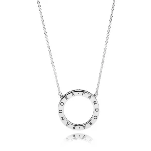 Halsketten*Pandora 590514CZ Kette mit Anhänger Funkelnder Kreis Sterling Silver