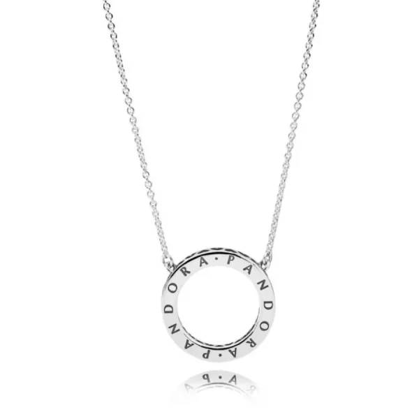 Halsketten*Pandora 590514CZ Kette mit Anhänger Funkelnder Kreis Sterling Silver