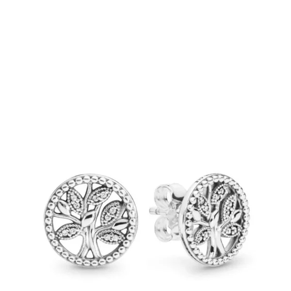 Ohrschmuck*Pandora 297843CZ Ohrstecker Ohrringe Damen Trees of Life Sterling-Silber