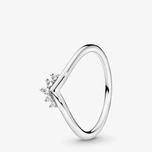 Ringe*Pandora 198282CZ Ring Damen Tiara Wishbone Weiss Sterling-Silber