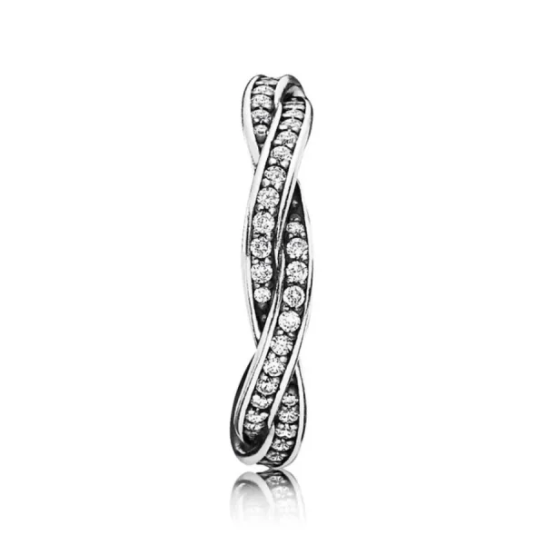 Ringe* Pandora 190892CZ Ring Verbundene Treue Silber