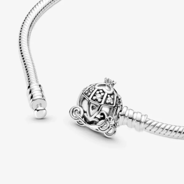 Armbänder & Armreife*Pandora Disney 599190C01 Armband Cinderella Kürbiskutschen-Verschluss Silber