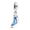 Anhänger*Pandora Disney 793071C01 Charm-Anhänger Damen Cinderellas Glasschuh Blau Silber