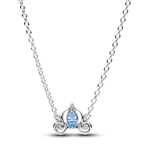 Halsketten*Pandora Disney 393057C01-45 Collier-Halskette Cinderellas Kutsche Zirkon Silber