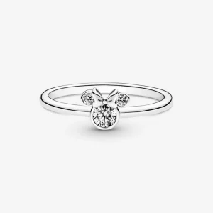 Ringe*Pandora Disney 190074C01 Ring Damen Minnie Maus Funkelnder Kopf Sterling-Silber