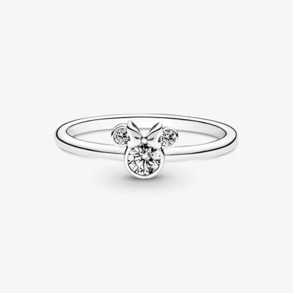 Ringe*Pandora Disney 190074C01 Ring Damen Minnie Maus Funkelnder Kopf Sterling-Silber