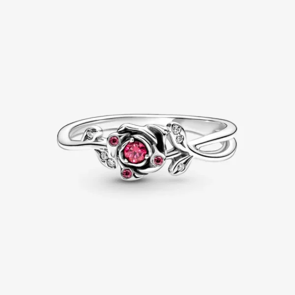 Ringe*Pandora Disney Ring Damen Die Schöne und Das Biest Rose Silber 190017C01