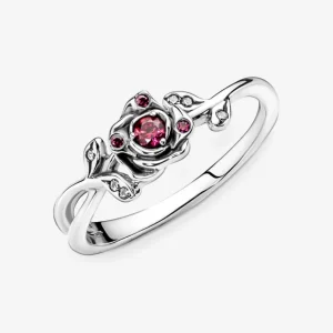 Ringe*Pandora Disney Ring Damen Die Schöne und Das Biest Rose Silber 190017C01