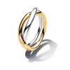 Ringe*Pandora Essence Ring Damen Verschlungene Bänder Silber-Gold 163262C00