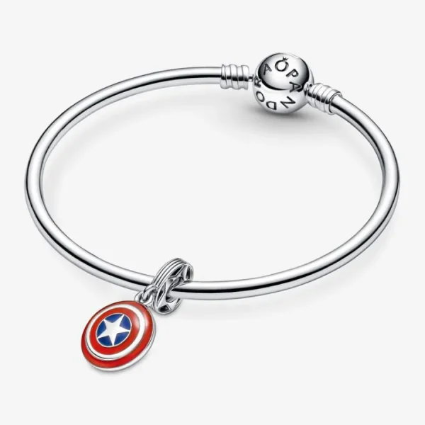 Anhänger*Pandora Marvel 790780C01 Charm-Anhänger The Avengers Captain Americas Schild