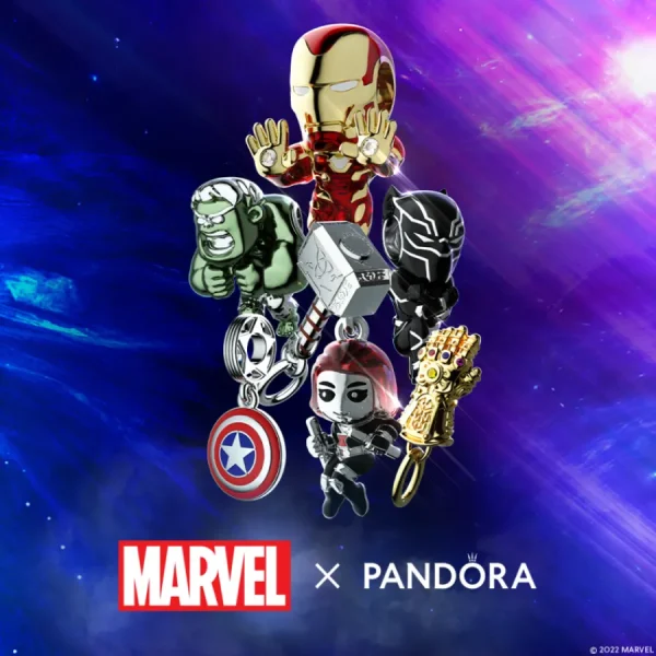 Anhänger*Pandora Marvel 790780C01 Charm-Anhänger The Avengers Captain Americas Schild