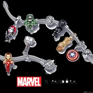 Anhänger*Pandora Marvel 790780C01 Charm-Anhänger The Avengers Captain Americas Schild