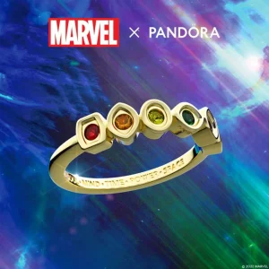 Ringe*Pandora Marvel 160779C01 Ring The Avengers Infinity Steine 14k Vergoldet