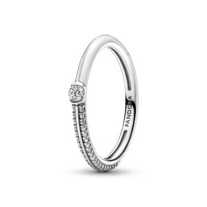 Ringe*Pandora Me 192528C02 Doppelring Damen Pavé & Weiß Zirkonia Sterlingsilber