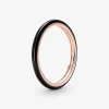 Ringe*Pandora Me 189655C01 Ring Damen Schwarze Emaille 14k Rosé Vergoldet