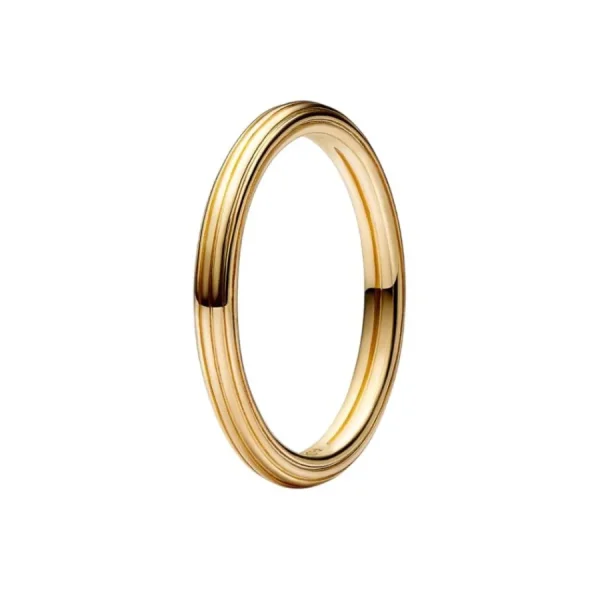 Ringe*Pandora Me 169591C00 Ring Damen Styling Gerillte Linien 14k Vergoldet