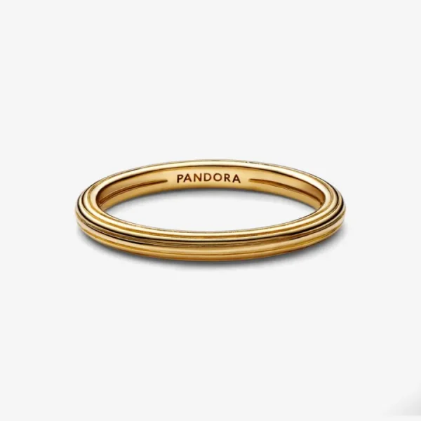 Ringe*Pandora Me 169591C00 Ring Damen Styling Gerillte Linien 14k Vergoldet