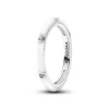 Ringe*Pandora Me 193089C01 Ring Damen Zirkonia Steine & Emaille Weiss Silber