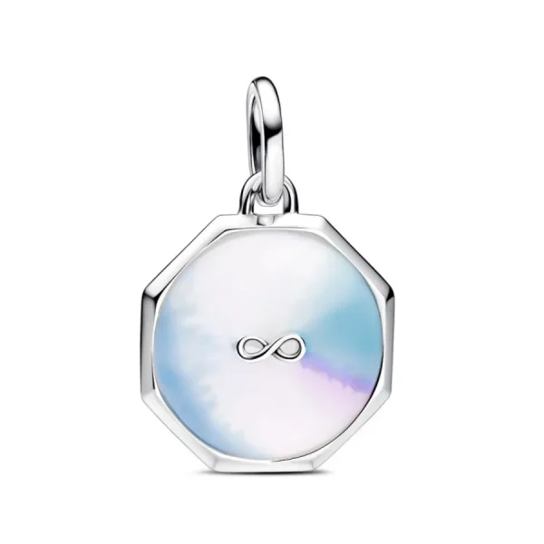 Anhänger*Pandora Me Charm-Medaillon Unendlichkeitszeichen Herz Silber 793367C01