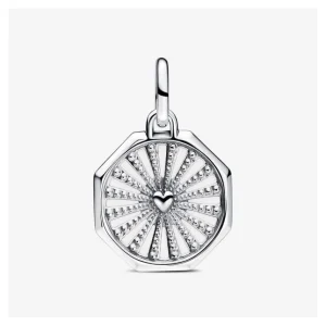 Anhänger*Pandora Me Charm-Medaillon Unendlichkeitszeichen Herz Silber 793367C01