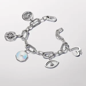 Anhänger*Pandora Me Charm-Medaillon Unendlichkeitszeichen Herz Silber 793367C01