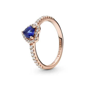 Ringe*Pandora Rose 188421C01 Ring Funkelndes Blaues Erhabenes Herz