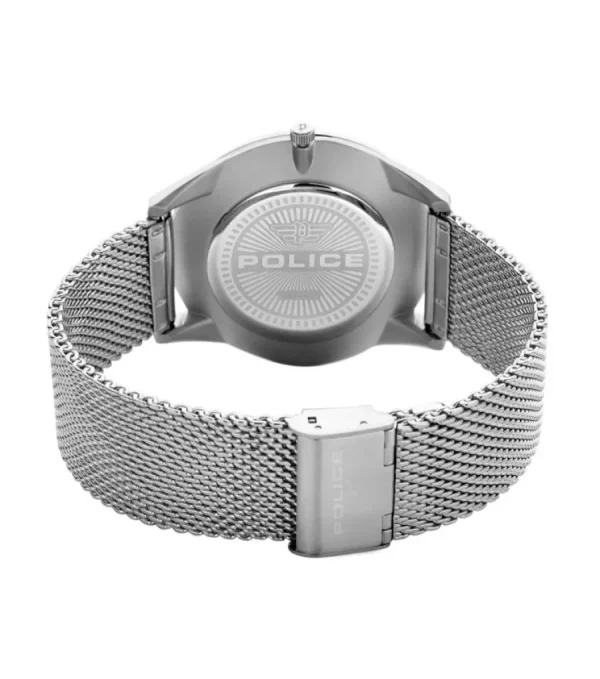 Herren Designer Uhren*Police PL.15305JS/02MMA Herren-Uhr Patriot Analog Quarz Edelstahl-Armband