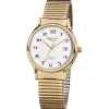 Herren Designer Uhren*Regent F-873 Herren-Uhr Analog Quarz mit Zug-Armband IP Gold Ø 36 mm