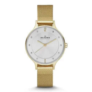 Damen Designer Uhren* Skagen SKW2150 Damenuhr Anita Edelstahl Gold-Ton Ø 30 mm