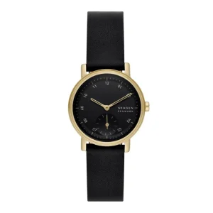 Damen Designer Uhren*Skagen SKW3114 Damen-Uhr Kuppel Lille Analog Quarz Leder-Armband Ø 32 mm