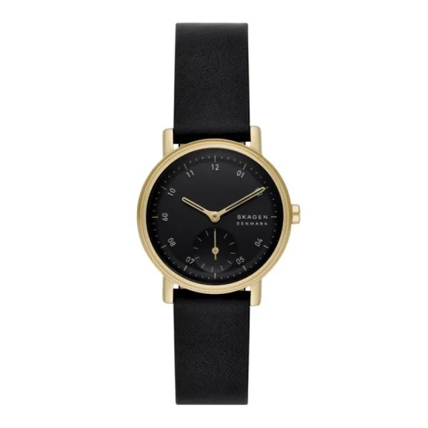 Damen Designer Uhren*Skagen SKW3114 Damen-Uhr Kuppel Lille Analog Quarz Leder-Armband Ø 32 mm