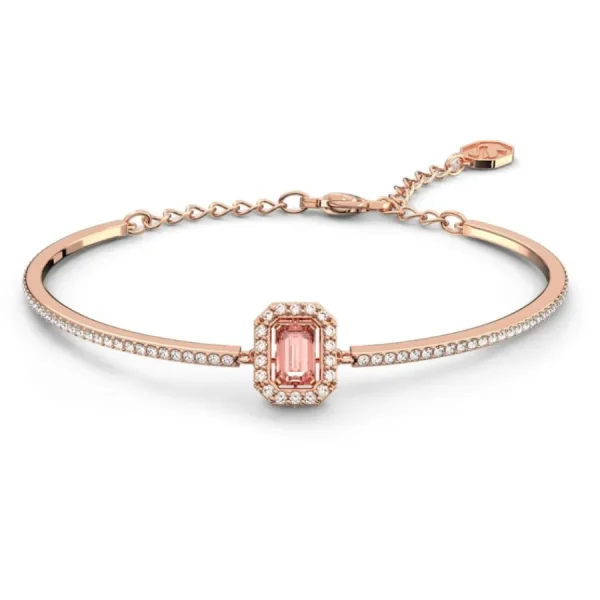 Armbänder & Armreife*Swarovski 5620555 Armreif Millenia Zirkonia Oktagon-Schliff Rosa Roségold-Ton