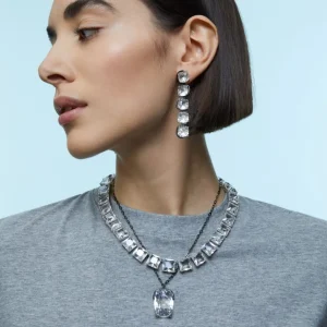 Ohrschmuck*Swarovski 5600043 Drop-Ohrringe Harmonia Schwebende Kristalle Cushion-Schliff