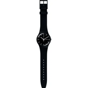 Herren Designer Uhren | Damen Designer Uhren*Swatch Armband-Uhr Mono Black Analog Quarz Biobasierte Materialien-Band SO29B704