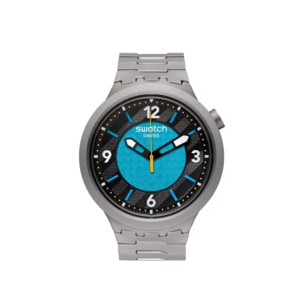 Herren Designer Uhren | Damen Designer Uhren*Swatch SB07S116G Armband-Uhr Frostbloom Analog Quarz Edelstahl-Band Ø 47 mm