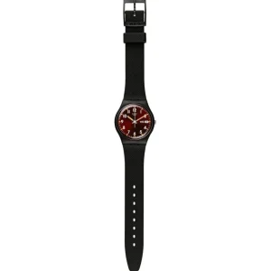 Herren Designer Uhren | Damen Designer Uhren*Swatch SO28B704 Armband-Uhr Sir Red Analog Quarz Biobasierte Material-Band