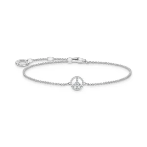 Armbänder & Armreife*Thomas Sabo A2083-051-14 Armband Damen Peace mit Weißen Steinen Silber 19 cm