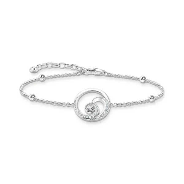 Armbänder & Armreife*Thomas Sabo A2045-051-14 Armband Damen Welle mit Steinen Zirkonia Sterlingsilber