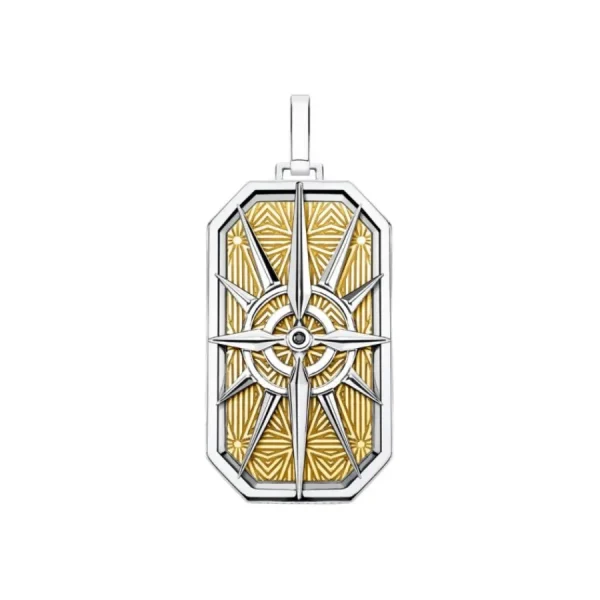 Anhänger | Anhänger*Thomas Sabo Anhänger Unisex Kompass Stern Gold Silber PE868-849-7