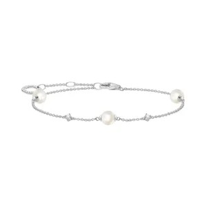 Armbänder & Armreife*Thomas Sabo Armband Damen Perlen und Zirkonia Silber A2038-167-14-L19V