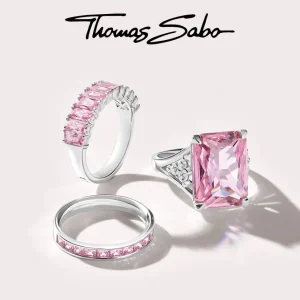 Armbänder & Armreife*Thomas Sabo Armband Damen Pinke und Weiße Zirkonia Silber A2018-051-9