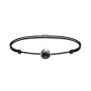 Armbänder | Armbänder & Armreife*Thomas Sabo Armband Unisex Textilband Karma Bead Hämatit A2104-173-5-L22V