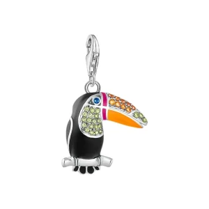 Anhänger*Thomas Sabo Charm-Anhänger Damen Bunter Tukan Silber 1727-691-7