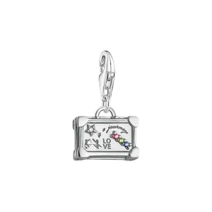 Anhänger*Thomas Sabo Charm-Anhänger Bunter Vintage-Koffer Silber 1936-318-7