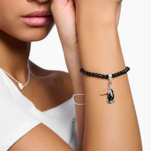 Anhänger*Thomas Sabo Charm-Anhänger Damen Bunter Tukan Silber 1727-691-7