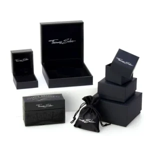 Ohrschmuck*Thomas Sabo CR684-166-1 Creolen Ohrringe Damen mit Blauem Stein Zirkonia Silber