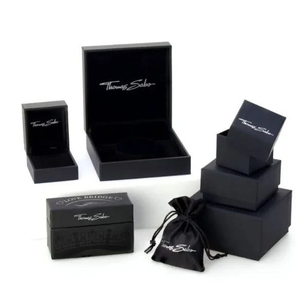 Ohrschmuck*Thomas Sabo CR684-166-1 Creolen Ohrringe Damen mit Blauem Stein Zirkonia Silber