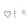 Ohrschmuck* Thomas Sabo H1945-051-14 Ohrstecker Herzen Gross Silber