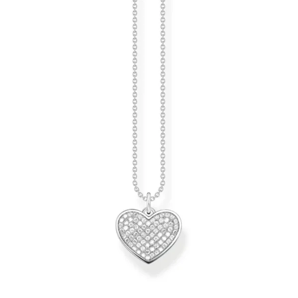 Halsketten*Thomas Sabo KE2127-051-14 Halskette mit Anhänger Damen Herz Zirkonia Silber