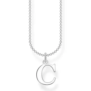 Halsketten*Thomas Sabo KE2012-001-21 Halskette mit Anhänger Buchstabe C Sterling-Silber